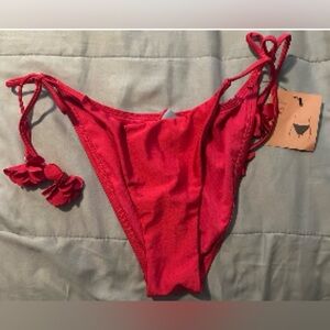 Red Women's Intimate Bikini Bottom